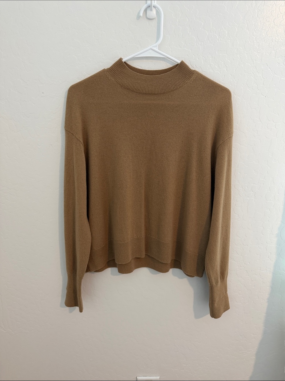 Everlane Camel Mockneck Sweater